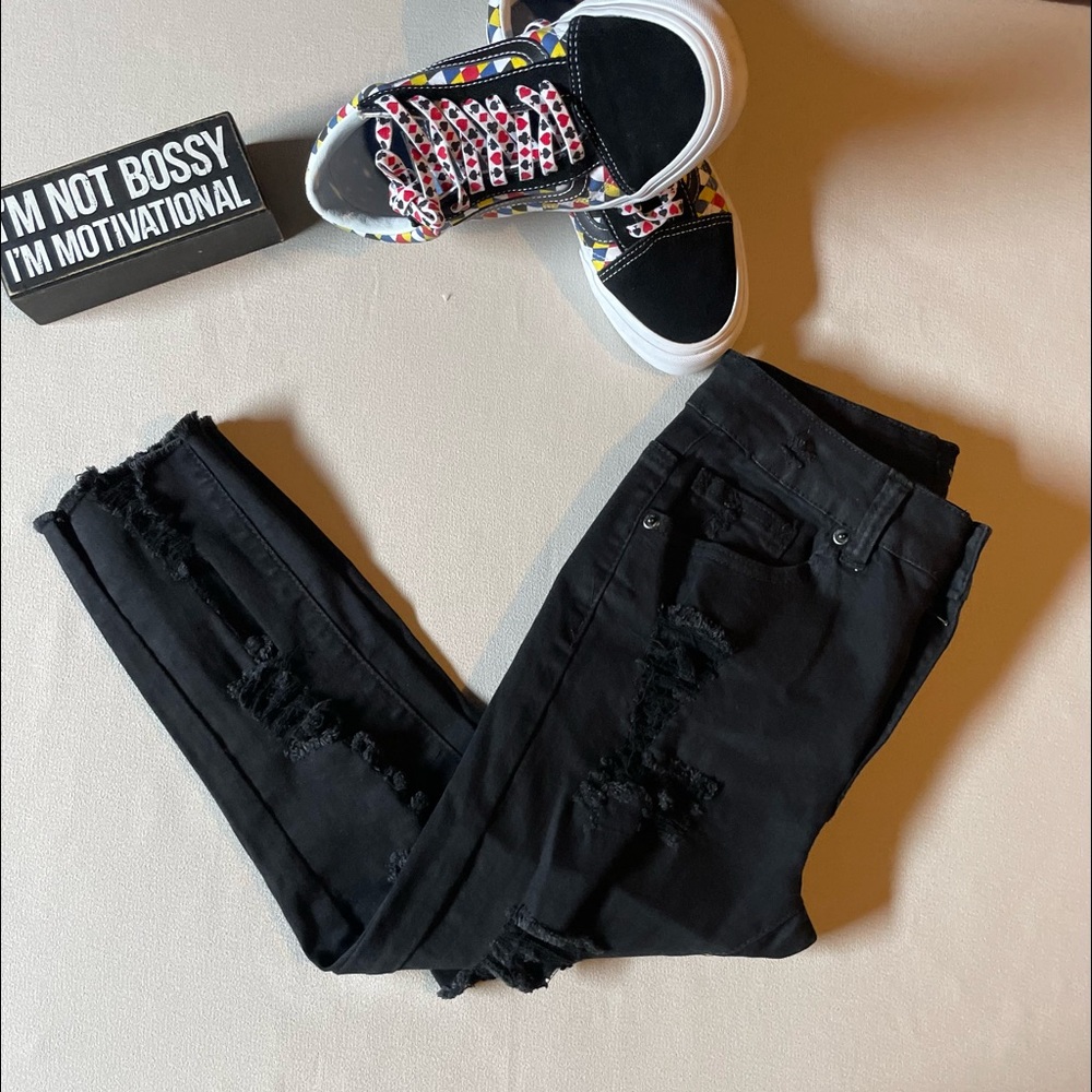 REDFOX BLACK JEANS.